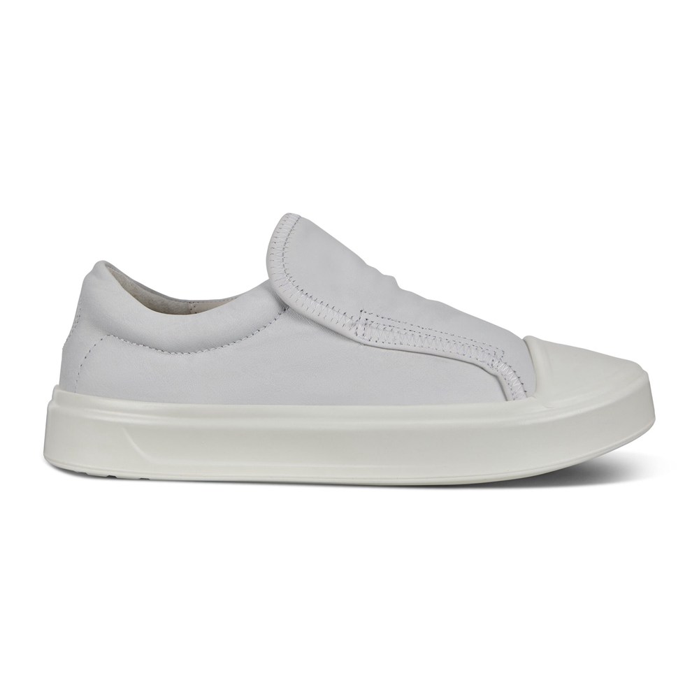 Womens Slip-On - ECCO Flexure T-Cap Sneakers - White - 7293FGJCQ